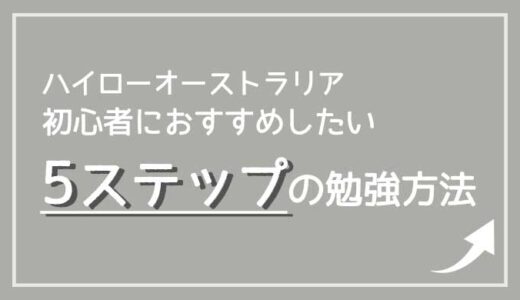 ハイローオーストラリアの勉強方法5ステップで紹介！【初心者はまず何を学ぶべき？】